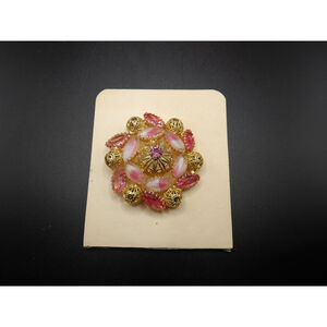 Women's Unbranded Brooch Pink and Gold